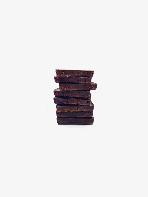 Dunkle Bruchschokolade mit Cranberries von Chocolatier Thomas Müller