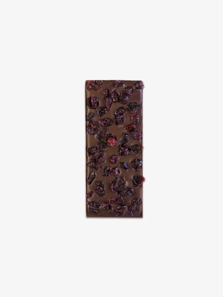 Dark Chocolate Bar with Cranberries from Thomas Müller Chocolatier.